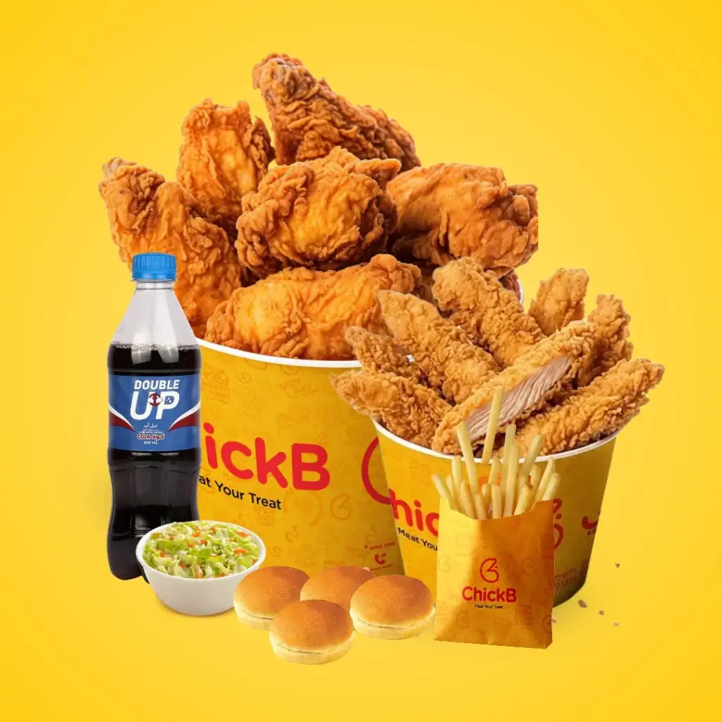[CHIQBY-002] 2 pcs Fried Chicken + Fries + Bun + 1 Ketchup + 1 Dip + Soft Drink (250ml)