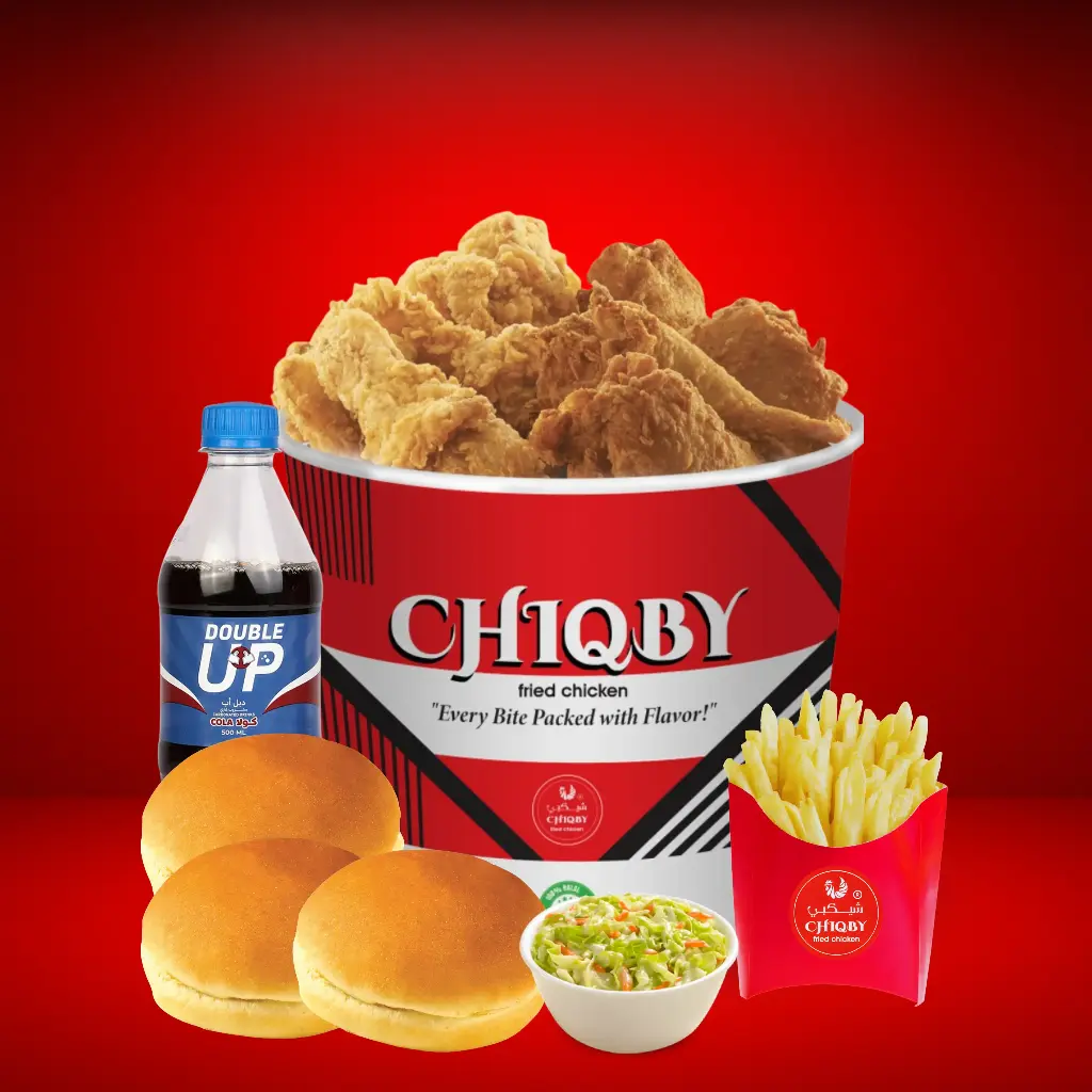 [CHIQBY-006] 4 pcs Fried Chicken + (2) Wrap + (2) Fries + (2) Bun + (2) Dip + (2) Ketchup + Coleslaw + Soft Drink (1L)