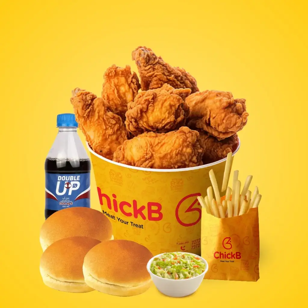[CHIQBY-007] 6 pcs Fried Chicken + (2) Fries + (3) Bun + (2) Dip + (2) Ketchup + Coleslaw + Soft Drink (1L)