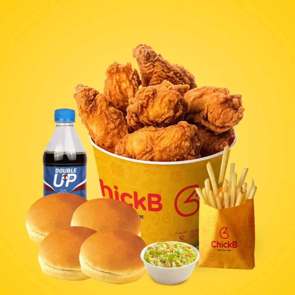 [CHIQBY-009] 9 pcs Fried Chicken + (2) Fries + (4) Bun + (3) Dip + (3) Ketchup + Coleslaw + Soft Drink (1L)