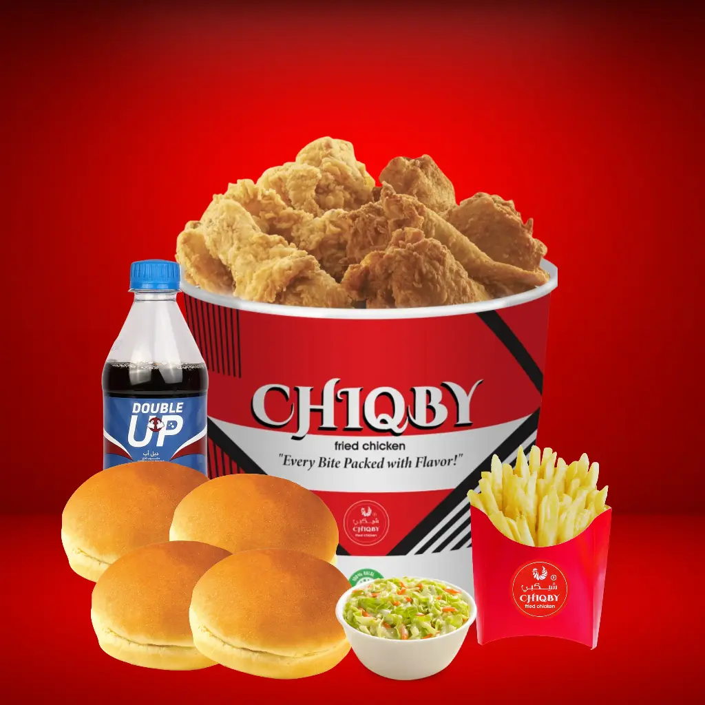 [CHIQBY-009] 9 pcs Fried Chicken + (2) Fries + (4) Bun + (3) Dip + (3) Ketchup + Coleslaw + Soft Drink (1L)