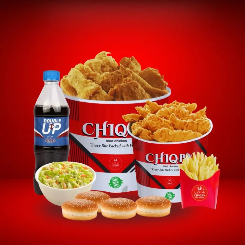 [CHIQBY-012] 20 pcs Fried Chicken + 8 Fries + 10 Bun + 10 Dip + 10 Ketchup + Coleslaw + 2L Soft Drink